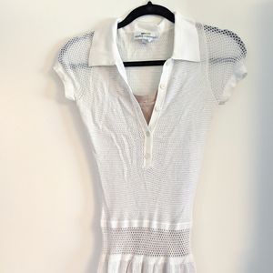 Lacoste + Malandrino white small dress